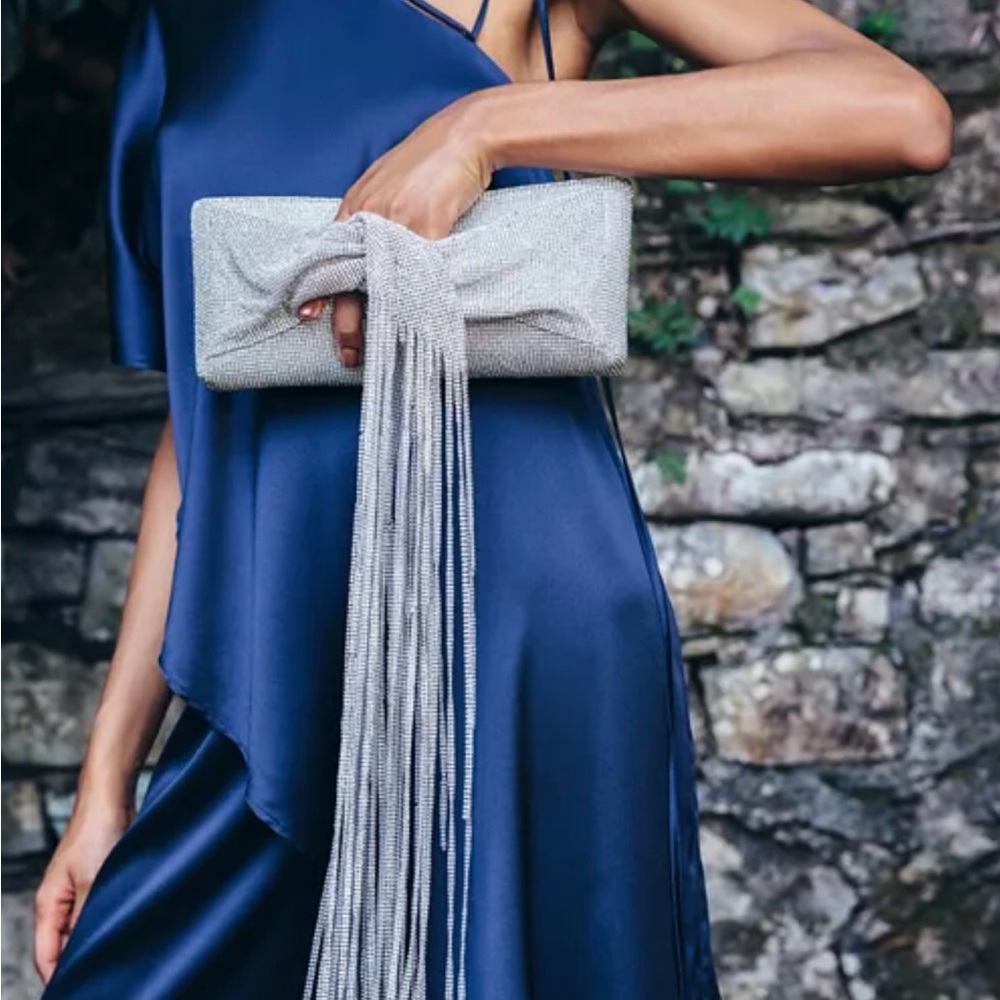 Cult Gaia Banu fringe clutch